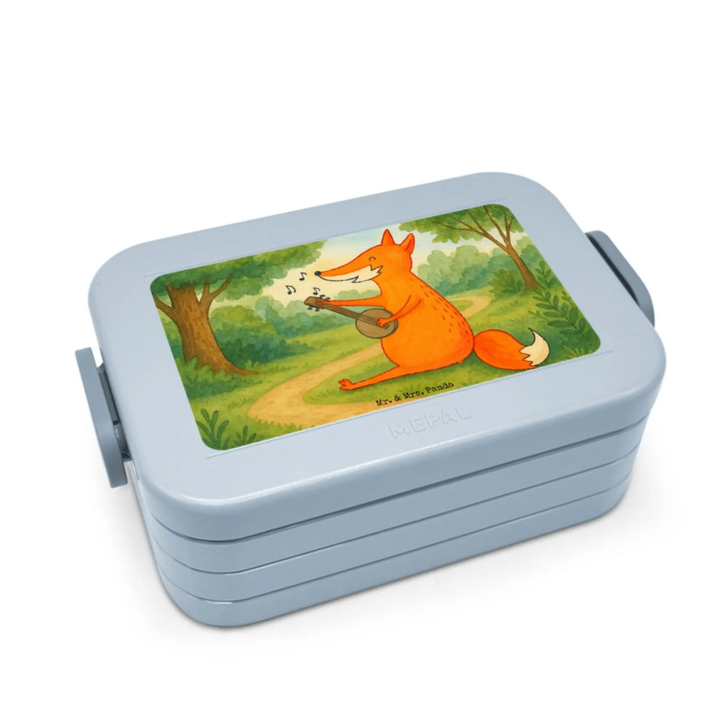 MEPAL Bentobox Fuchs Gitarre Design Brotdose, Lunchbox, Bentobox, Fuchs, Sänger, Musikerin, Geschenk Musiker, Sängerin, Musik Spruch, Gitarre, Füchse