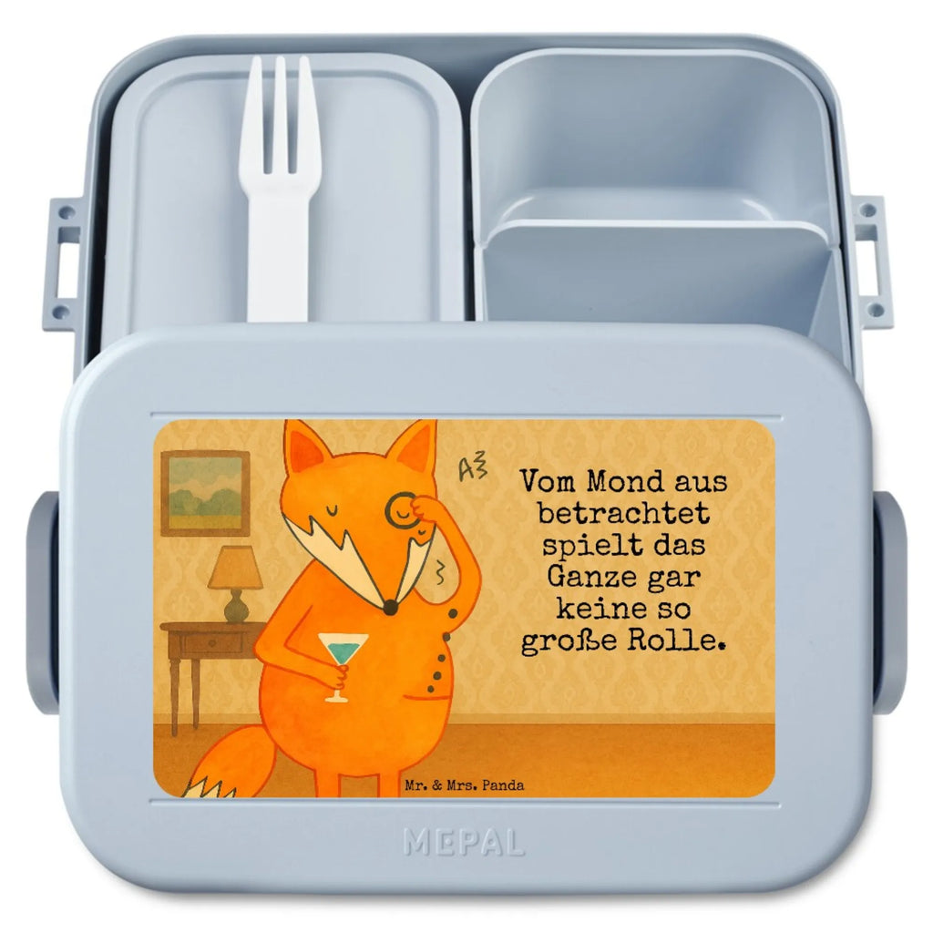 MEPAL Bentobox Fuchs Lord Design Lunchbox, Brotdose, Bentobox, Fuchs, Füchse, Liebeskummer Geschenk, Spruch lustig, Motivation Spruch, Problemlösung, tröstende Worte