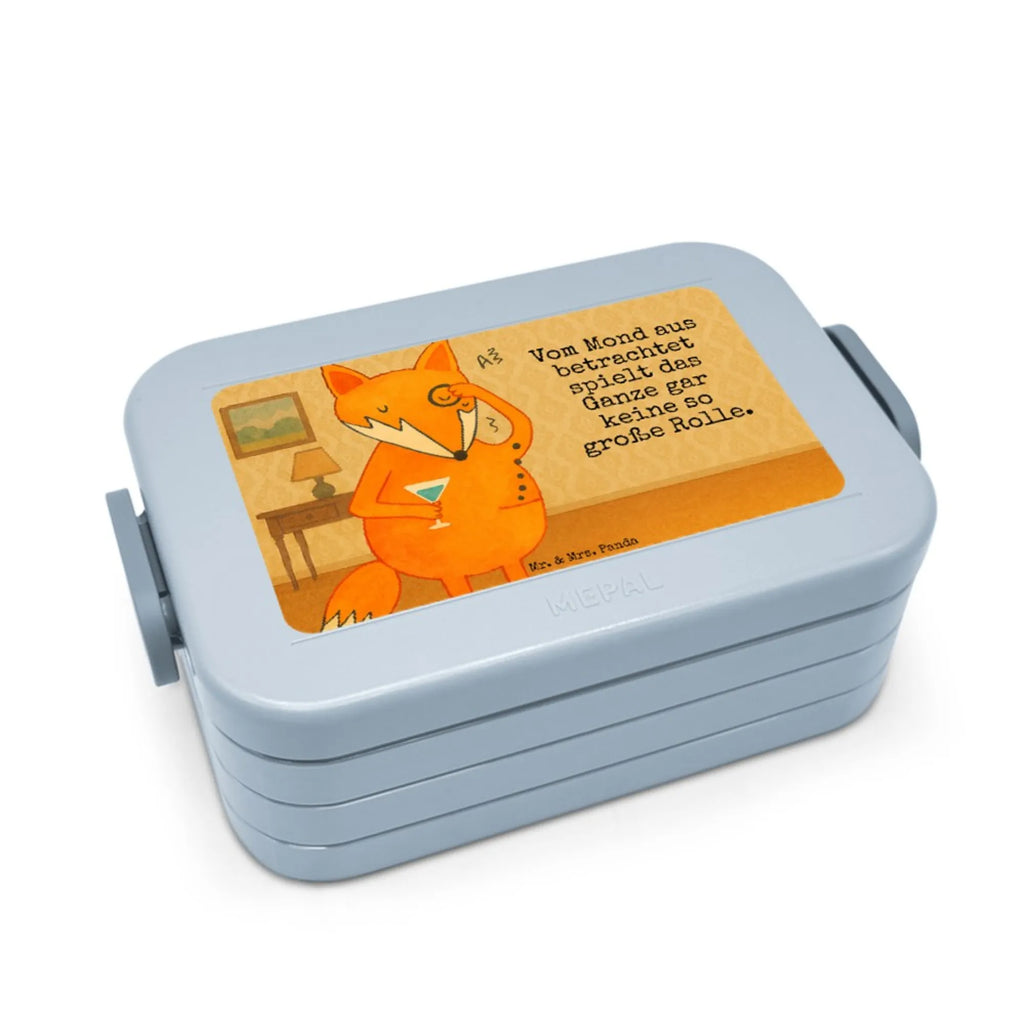 MEPAL Bentobox Fuchs Lord Design Lunchbox, Brotdose, Bentobox, Fuchs, Füchse, Liebeskummer Geschenk, Spruch lustig, Motivation Spruch, Problemlösung, tröstende Worte