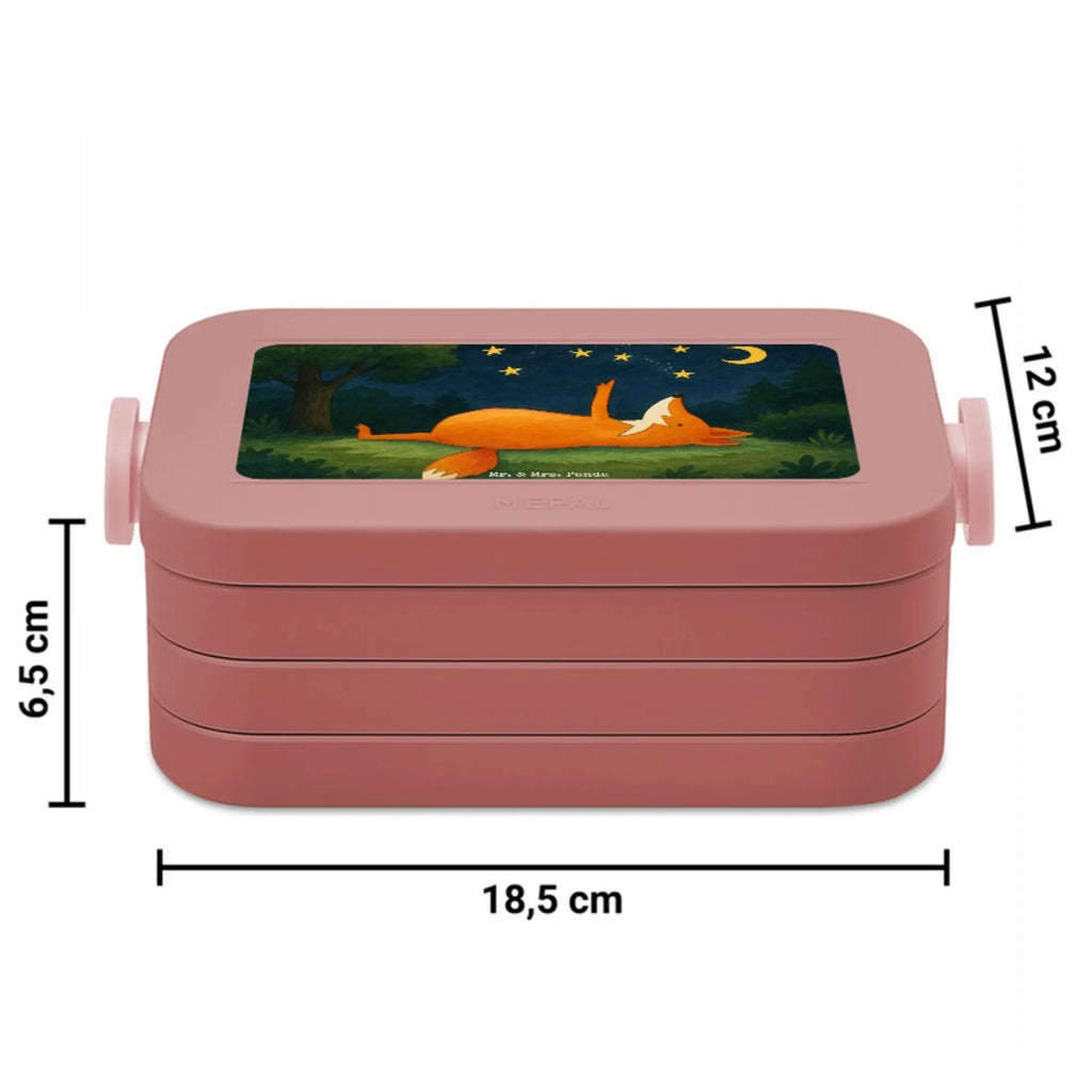 MEPAL Bentobox Fuchs Sterne Design Bentobox, Brotdose, Lunchbox, Fuchs, Romantik, tröstende Worte, Always Look on the Bright Side of Life, Füchse, Spruch schön, Spruch positiv