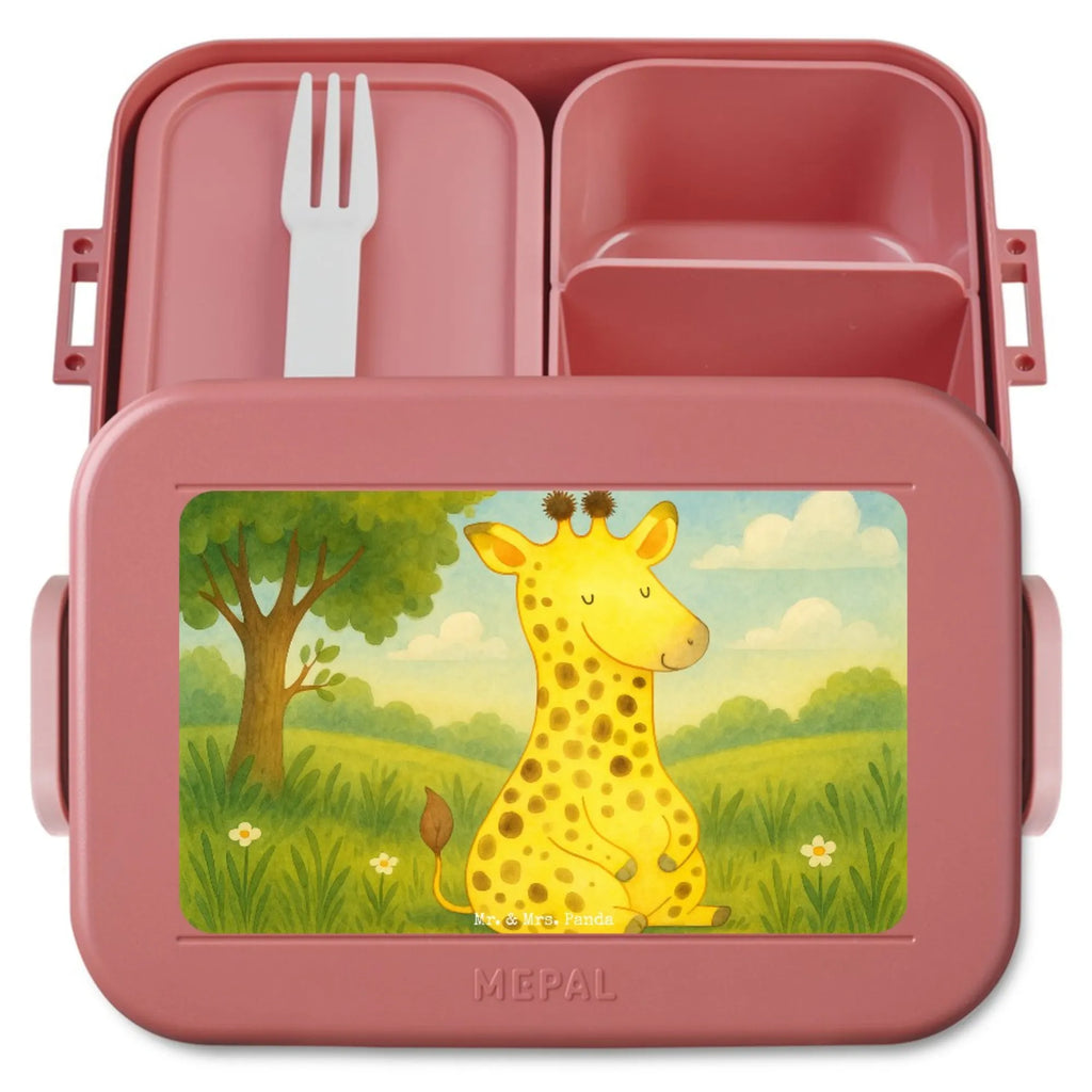MEPAL Bentobox Giraffe Zufrieden Design Lunchbox, Bentobox, Brotdose, Afrika, Wildtiere, Zufrieden, Abenteuer, Giraffe, Glück