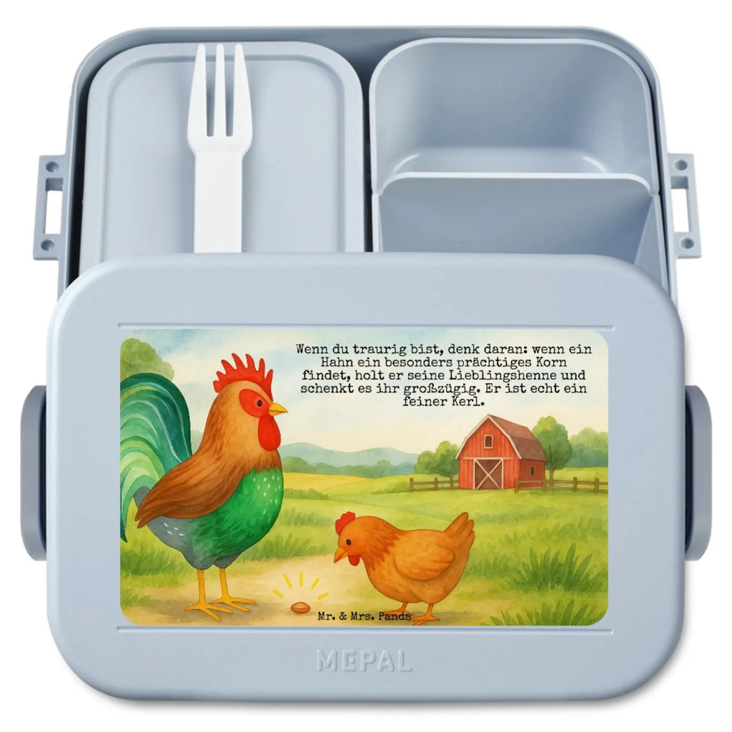 MEPAL Bentobox Hahn Korn Design Bentobox, Lunchbox, Brotdose, Bauernhof, Hoftiere, Landwirt, Landwirtin, Korn, Henne, Hahn, Eier, Natur