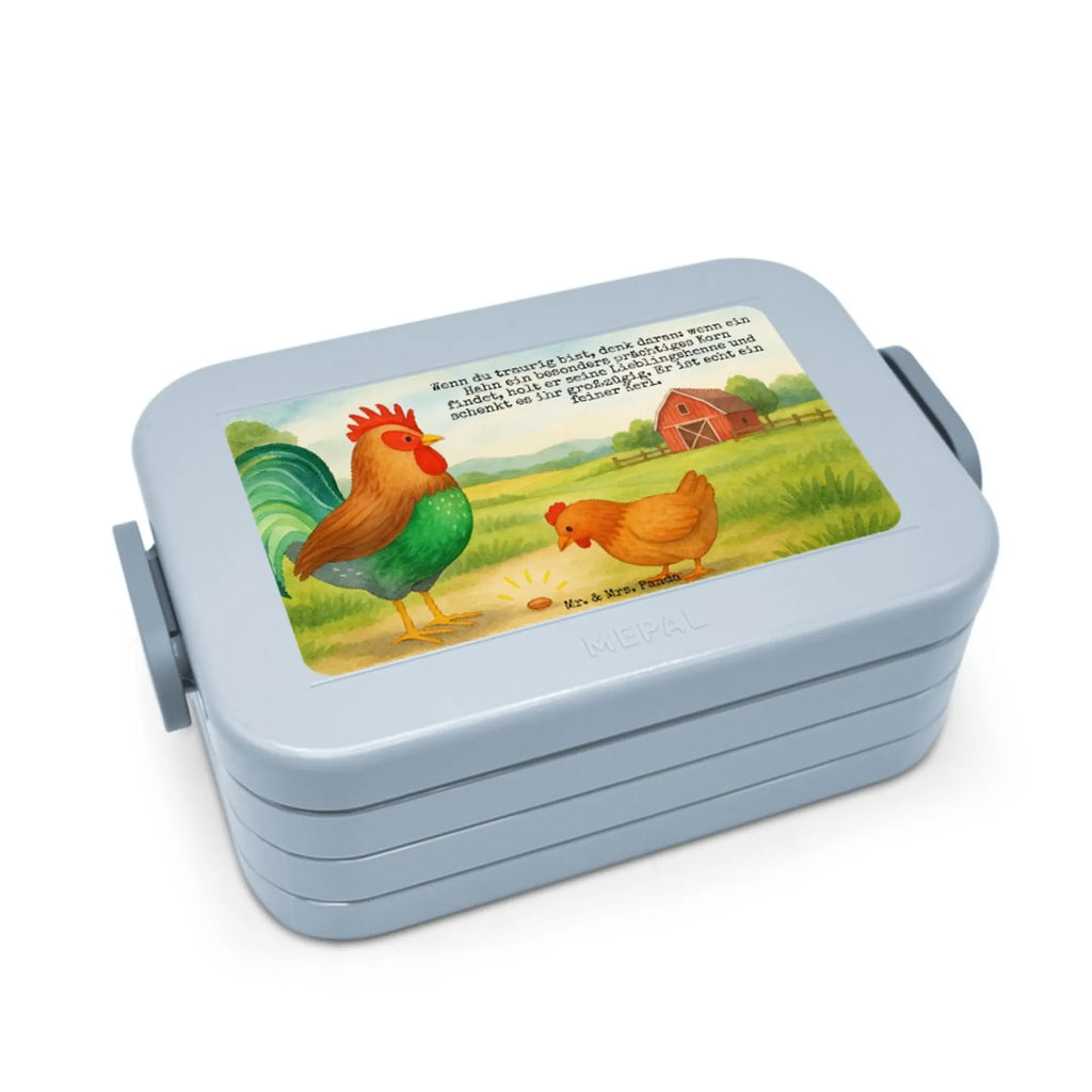 MEPAL Bentobox Hahn Korn Design Bentobox, Lunchbox, Brotdose, Bauernhof, Hoftiere, Landwirt, Landwirtin, Korn, Henne, Hahn, Eier, Natur