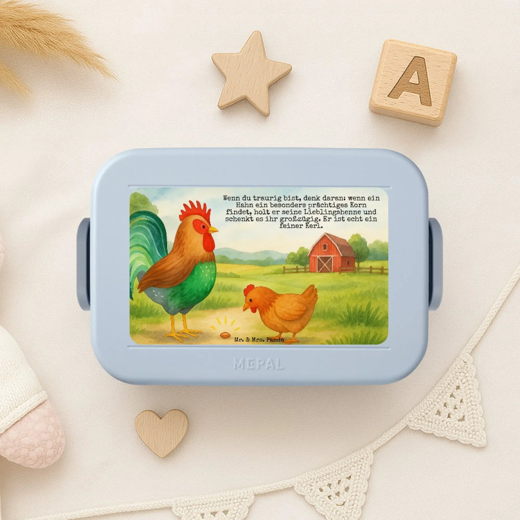 MEPAL Bentobox Hahn Korn Design Bentobox, Lunchbox, Brotdose, Bauernhof, Hoftiere, Landwirt, Landwirtin, Korn, Henne, Hahn, Eier, Natur
