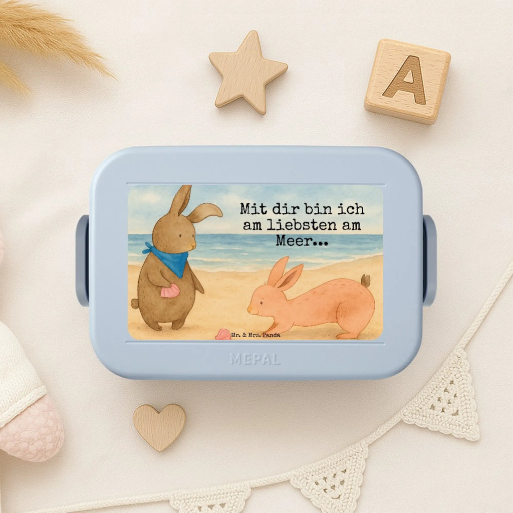 MEPAL Bentobox Hasen Muschel Design Brotdose, Bentobox, Lunchbox, Familie, Vatertag, Muttertag, Bruder, Schwester, Mama, Papa, Oma, Opa, Meer, best friends, Muscheln, Muscheln sammeln, Freundin, beste Freundin, BFF, Hasen, Freundinnen