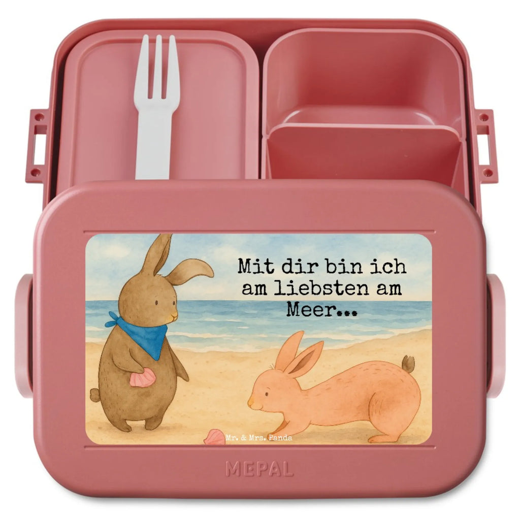 MEPAL Bentobox Hasen Muschel Design Brotdose, Bentobox, Lunchbox, Familie, Vatertag, Muttertag, Bruder, Schwester, Mama, Papa, Oma, Opa, Meer, best friends, Muscheln, Muscheln sammeln, Freundin, beste Freundin, BFF, Hasen, Freundinnen