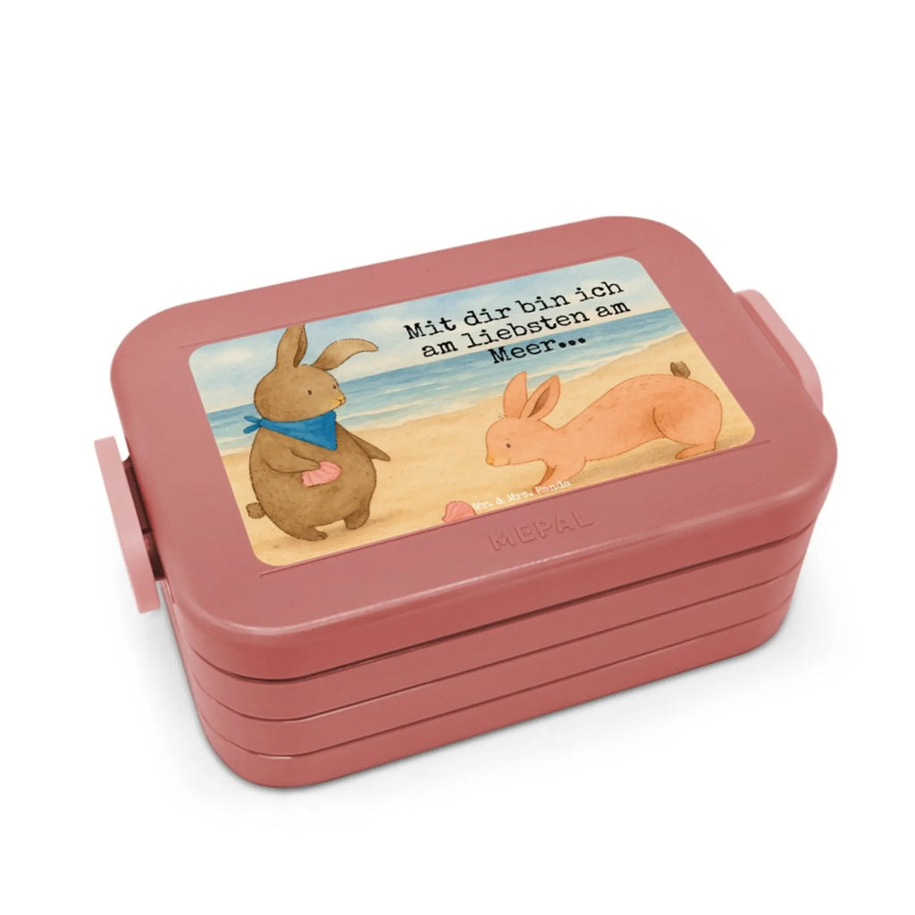 MEPAL Bentobox Hasen Muschel Design Brotdose, Bentobox, Lunchbox, Familie, Vatertag, Muttertag, Bruder, Schwester, Mama, Papa, Oma, Opa, Meer, best friends, Muscheln, Muscheln sammeln, Freundin, beste Freundin, BFF, Hasen, Freundinnen