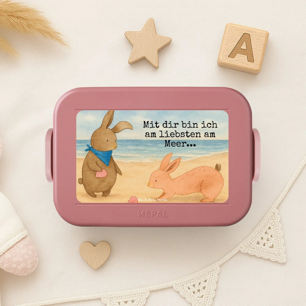MEPAL Bentobox Hasen Muschel Design Brotdose, Bentobox, Lunchbox, Familie, Vatertag, Muttertag, Bruder, Schwester, Mama, Papa, Oma, Opa, Meer, best friends, Muscheln, Muscheln sammeln, Freundin, beste Freundin, BFF, Hasen, Freundinnen