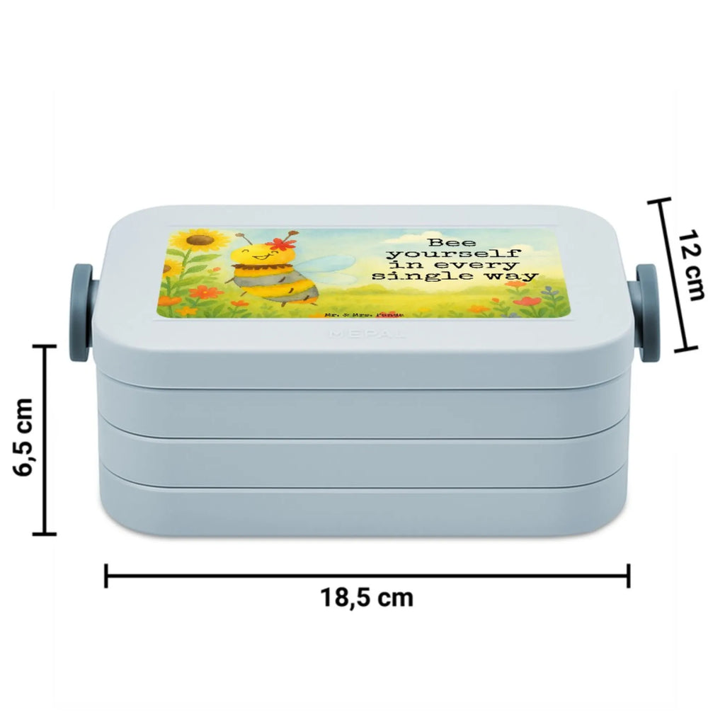 MEPAL Bentobox Biene Blume Design Brotdose, Lunchbox, Bentobox, Biene, Wespe, Hummel