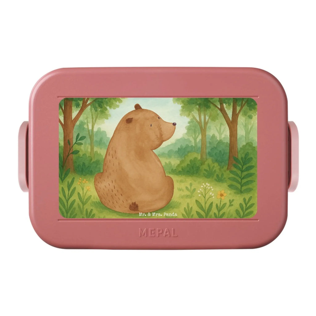MEPAL Bentobox Bär Schulterblick Design Lunchbox, Brotdose, Bentobox, Bär, Teddy, Teddybär, Bärenliebe, Motivation, Bären, Weltansicht, Weisheit, Selbstachtung
