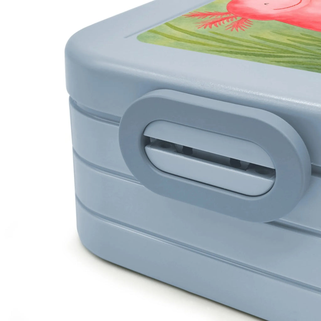 MEPAL Bentobox Axolotl Glücklich Design Lunchbox, Brotdose, Bentobox, Axolotl, Molch, Lurch, Motivation, Lurche, Schwanzlurch, gute Laune, Axolot