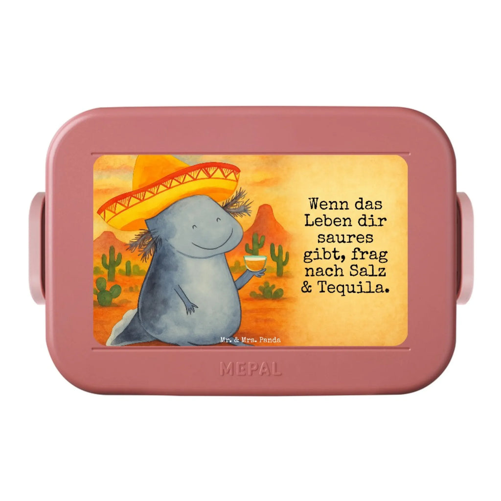 MEPAL Bentobox Axolotl Tequila Design Lunchbox, Bentobox, Brotdose, Axolotl, Molch, Feuerdrache, Tequila, Lurche, Mexico, Sombrero, Schwanzlurch, Zitrone, Lurch, Spruch, Axolot, Motivation, Mexiko, Feuersalamander