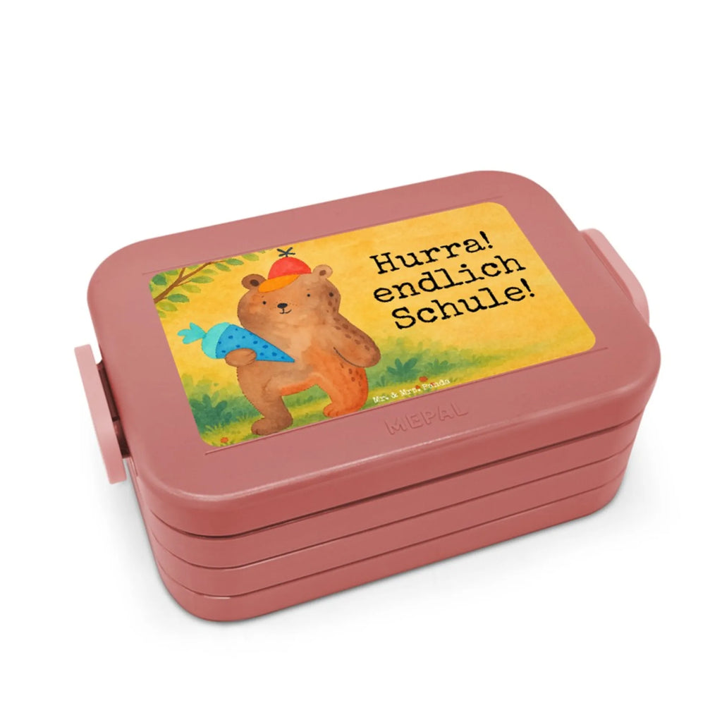 MEPAL Bentobox Bär Schultüte Design Bentobox, Lunchbox, Brotdose, Bär, Teddy, Teddybär, Erster Schultag Geschenk, Einschulung Geschenk, Bär Motiv, Schulanfang, Schultüte, Schule Geschenk, Grundschule, Schulbeginn