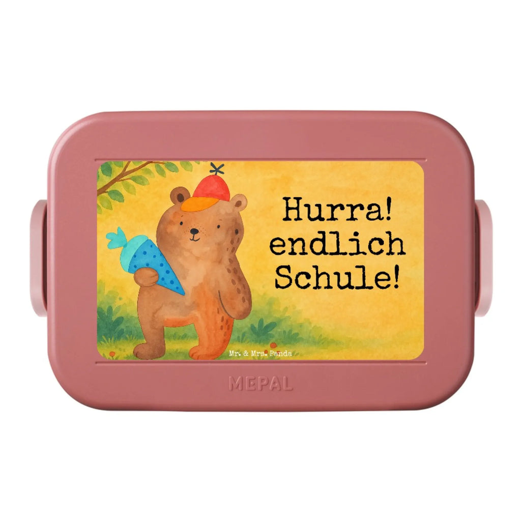 MEPAL Bentobox Bär Schultüte Design Bentobox, Lunchbox, Brotdose, Bär, Teddy, Teddybär, Erster Schultag Geschenk, Einschulung Geschenk, Bär Motiv, Schulanfang, Schultüte, Schule Geschenk, Grundschule, Schulbeginn