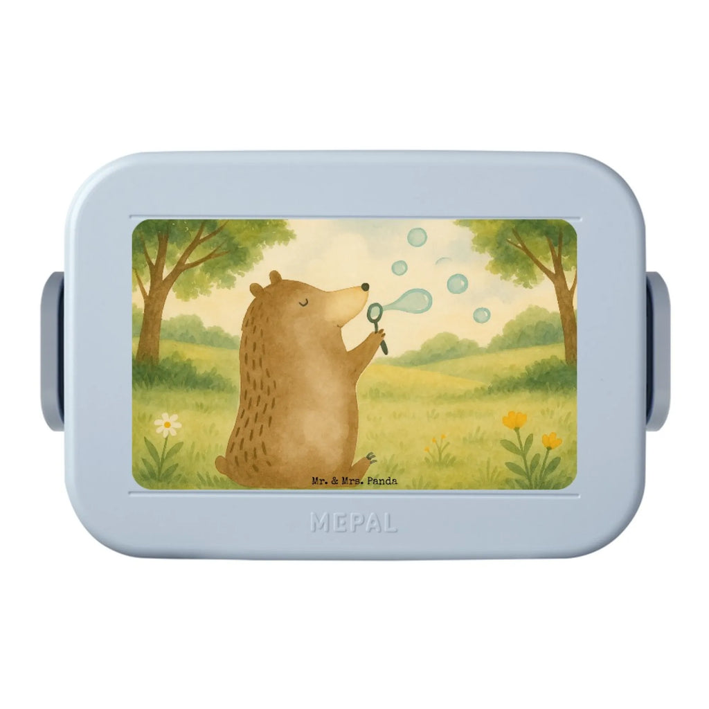 MEPAL Bentobox Bär Seifenblasen Design Lunchbox, Bentobox, Brotdose, Bär, Teddy, Teddybär, Seifenblasen Bär Lustig Sein Glücklich Traurig Happy