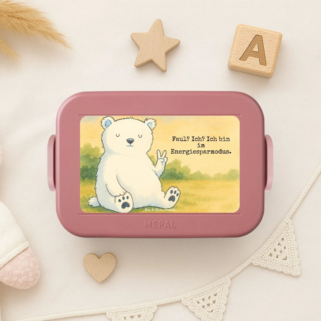 MEPAL Bentobox Eisbär Faul Design Bentobox, Brotdose, Lunchbox, Bär, Teddy, Teddybär, Nordpol, Eisbär, Bürojob, Büro, Relaxen, Arbeitsplatz, Faul, Arbeit, Homeoffice, Entspannen
