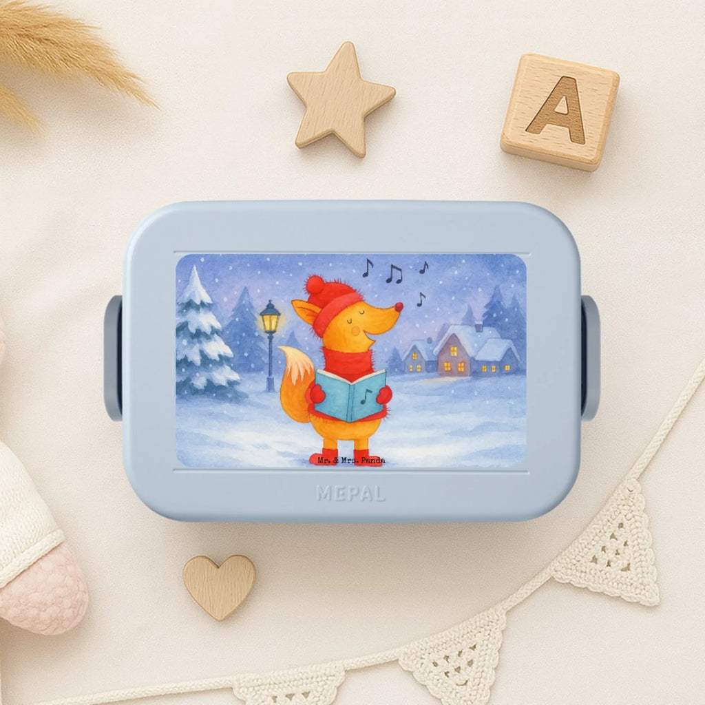 MEPAL Bentobox Fuchs Sänger Design Bentobox, Brotdose, Lunchbox, Winter, Weihnachten, Weihnachtsdeko, Nikolaus, Advent, Heiligabend, Wintermotiv, Weihnachtslieder, Geschenk Sänger, Fuchs, Füchse, Singen, Sänger