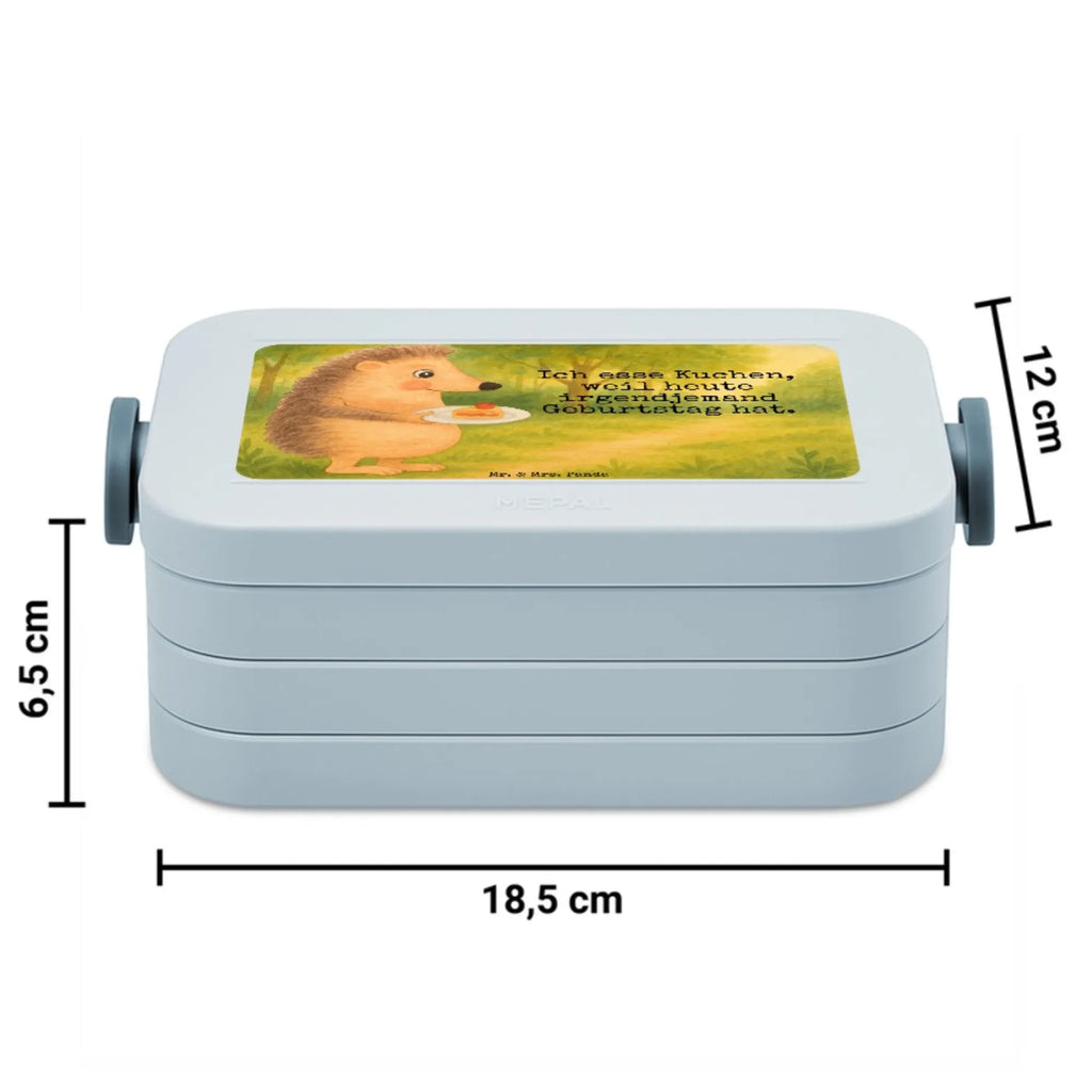MEPAL Bentobox Igel Kuchenstück Design Brotdose, Bentobox, Lunchbox, Tiermotive, Gute Laune, lustige Sprüche, Tiere, Einladung Party, Geburtstagskuchen, Igel, Kuchen backen, Kuchen, Essen Spruch, Torte, Backen Geschenk