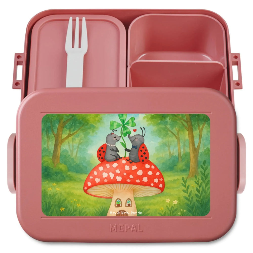 MEPAL Bentobox Marienkäfer Fliegenpilz Design Brotdose, Bentobox, Lunchbox, Tiermotive, Gute Laune, lustige Sprüche, Tiere, Wohnung, Haus, Fleigenpilzhaus, Marienkäfer, zuhause, Fliegenpilz