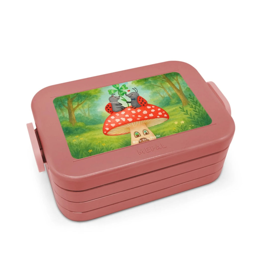 MEPAL Bentobox Marienkäfer Fliegenpilz Design Brotdose, Bentobox, Lunchbox, Tiermotive, Gute Laune, lustige Sprüche, Tiere, Wohnung, Haus, Fleigenpilzhaus, Marienkäfer, zuhause, Fliegenpilz