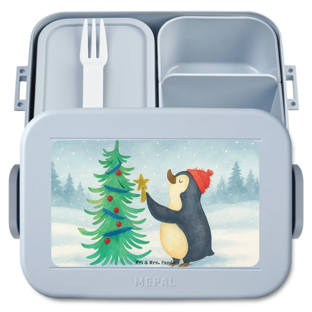 MEPAL Bentobox Pinguin Weihnachtsbaum Design Brotdose, Bentobox, Lunchbox, Winter, Weihnachten, Weihnachtsdeko, Nikolaus, Advent, Heiligabend, Wintermotiv, Pinguin