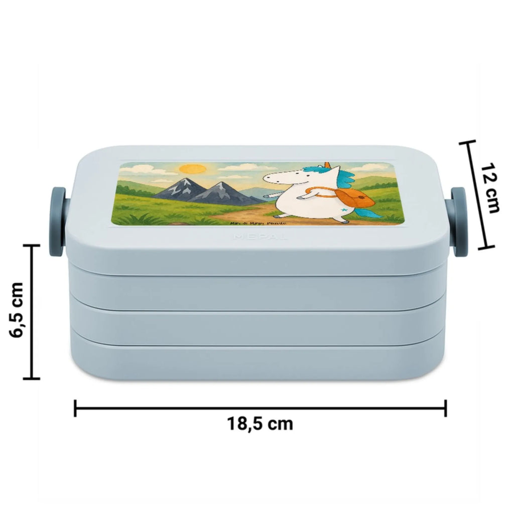 MEPAL Bentobox Einhorn Bergsteiger Design Bentobox, Lunchbox, Brotdose, Einhorn, Einhörner, Einhorn Deko, Unicorn, Bergsteiger, Abenteurer, Abenteuer, Weltreise, Urlaub, Berge, Weltenbummler, Entdecker, Reisen