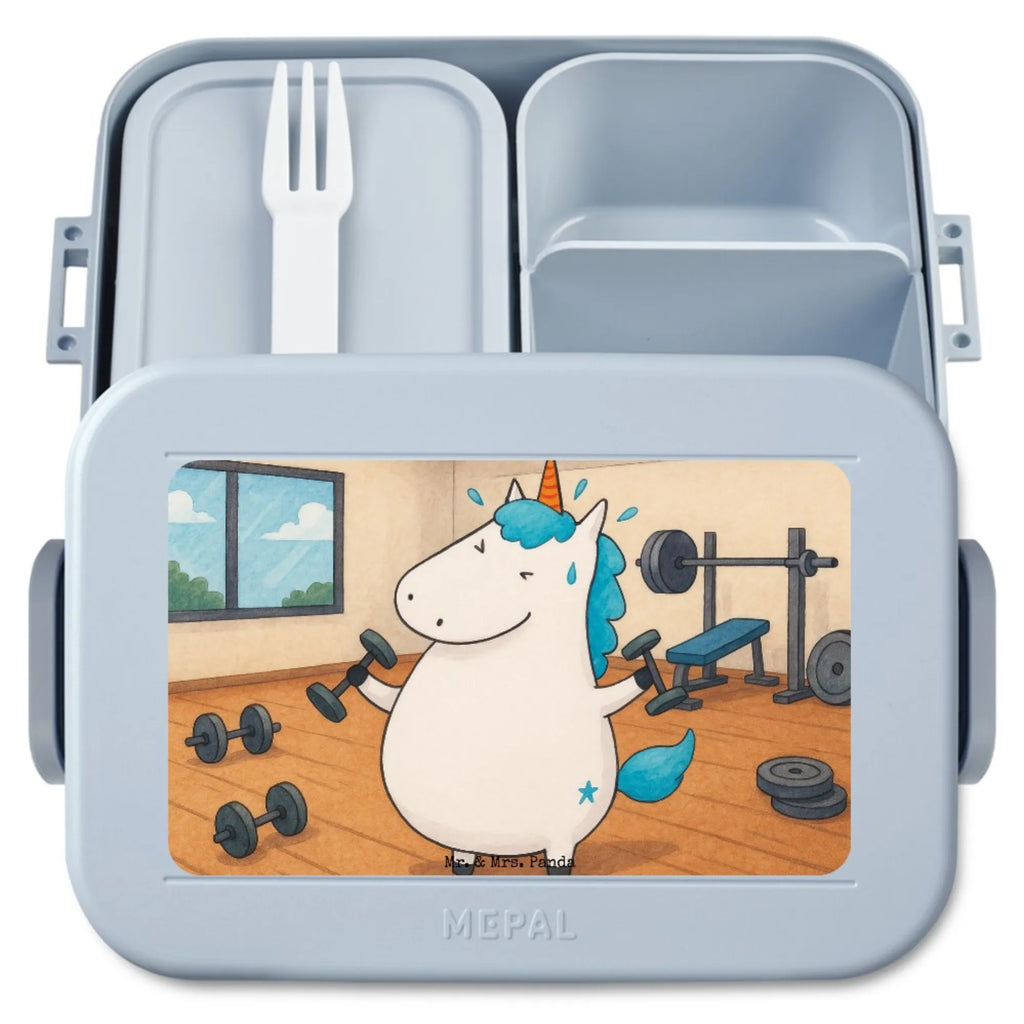 MEPAL Bentobox Einhorn Fitness Design Lunchbox, Bentobox, Brotdose, Einhorn, Einhörner, Einhorn Deko, Unicorn, Abnehmen, Diät, Sixpack, Fitnessstudio, Sport, Gym, Fitness, Pumpen, Geräte