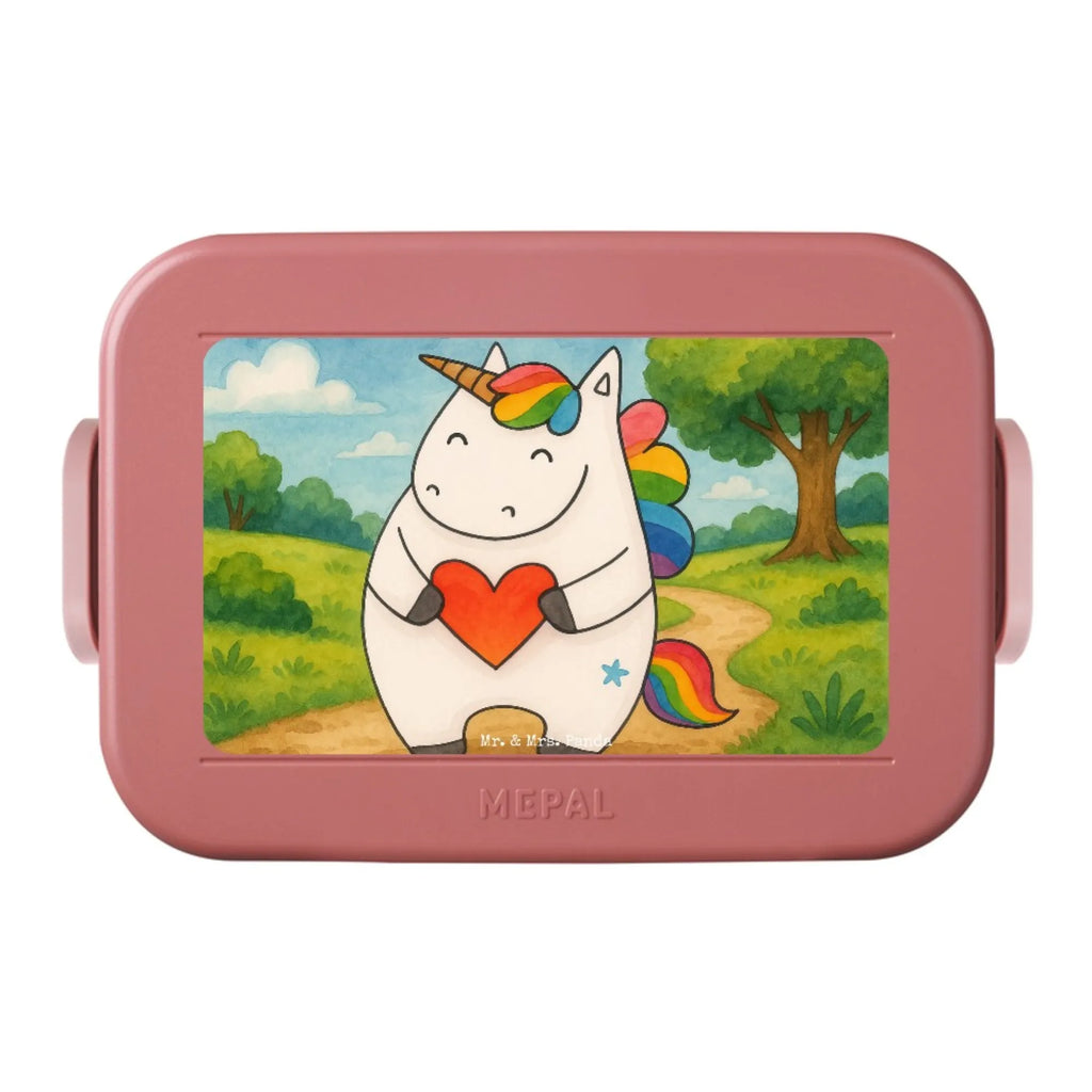 MEPAL Bentobox Einhorn Herz Design Lunchbox, Bentobox, Brotdose, Einhorn, Einhörner, Einhorn Deko, Unicorn, witzig, schlimm, böse, lustig, bunt, Freundin, Herz, anders