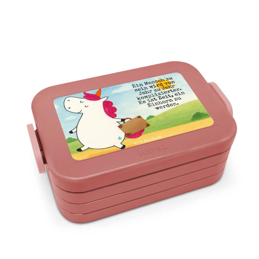 MEPAL Bentobox Einhorn Koffer Design Brotdose, Bentobox, Lunchbox, Einhorn, Einhörner, Einhorn Deko, Unicorn, Erwachsen, Reise, witzig, Spaß, Kind, lustig, albern, unicorn, Abenteuer, Koffer, Verreisen, Gepäck
