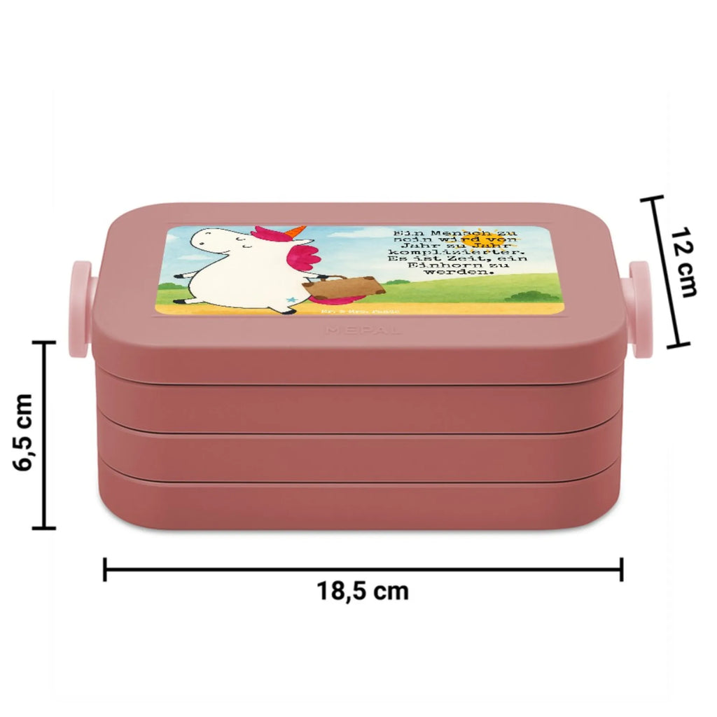 MEPAL Bentobox Einhorn Koffer Design Brotdose, Bentobox, Lunchbox, Einhorn, Einhörner, Einhorn Deko, Unicorn, Erwachsen, Reise, witzig, Spaß, Kind, lustig, albern, unicorn, Abenteuer, Koffer, Verreisen, Gepäck