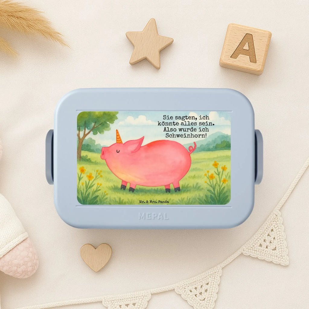 MEPAL Bentobox Einhorn Schwein Design Lunchbox, Bentobox, Brotdose, Einhorn, Einhörner, Einhorn Deko, Unicorn, Spruch, Pig, Schweinhorn, Schwein, funny, Piggy, english, Bauer, witzig. lustig, geschenk, Party, Spaß, englisch