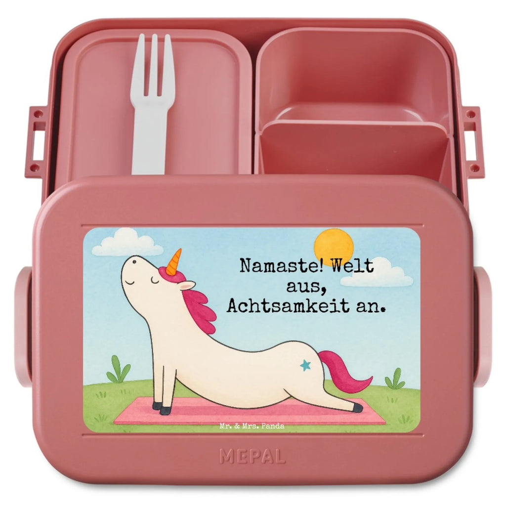 MEPAL Bentobox Einhorn Yoga Design Bentobox, Lunchbox, Brotdose, Einhorn, Einhörner, Einhorn Deko, Unicorn, witzig, Achtsamkeit, Sport, Joga, Namaste, süß, Yoga, lustig, Entspannung, Yogamatte