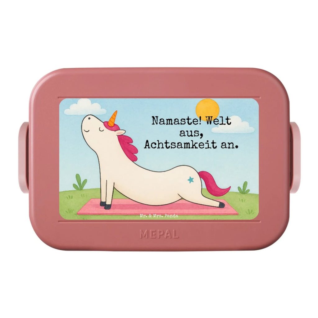 MEPAL Bentobox Einhorn Yoga Design Bentobox, Lunchbox, Brotdose, Einhorn, Einhörner, Einhorn Deko, Unicorn, witzig, Achtsamkeit, Sport, Joga, Namaste, süß, Yoga, lustig, Entspannung, Yogamatte