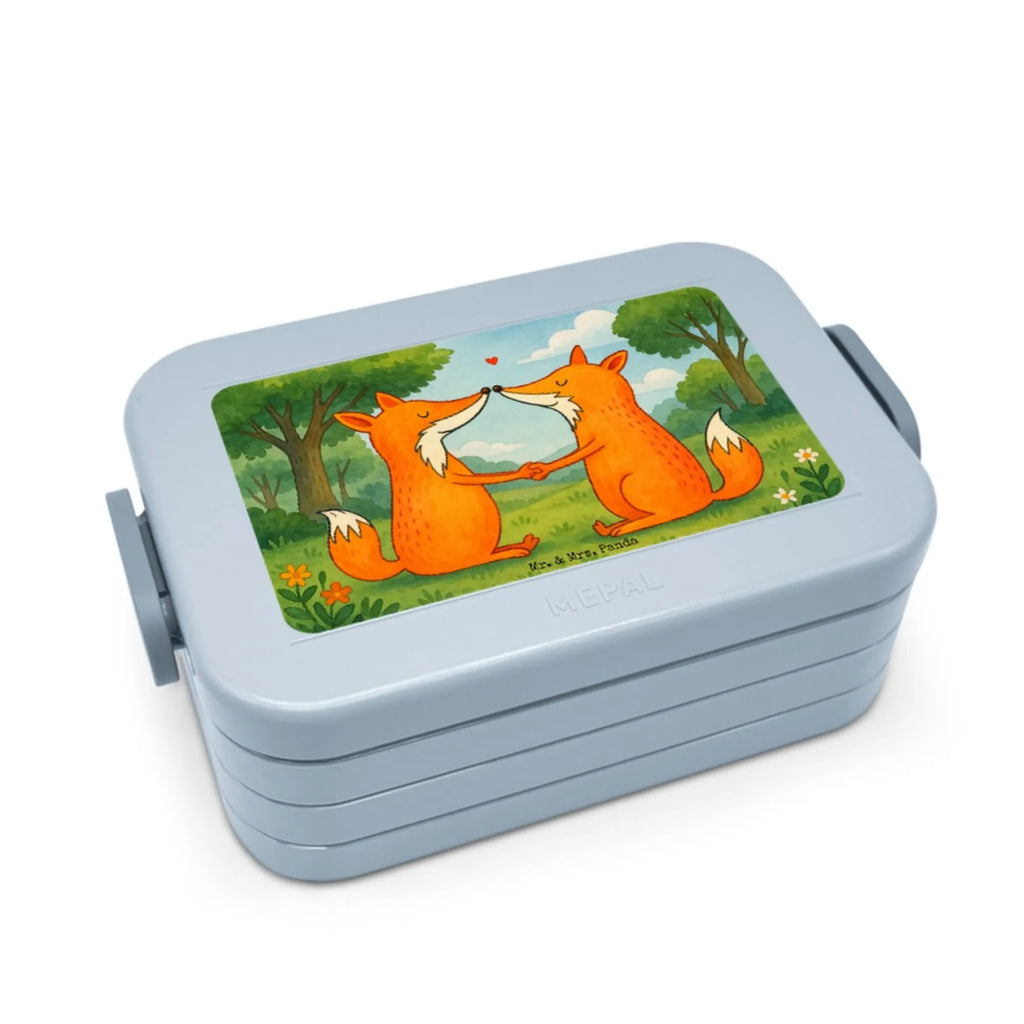 MEPAL Bentobox Füchse Liebe Design Brotdose, Bentobox, Lunchbox, Fuchs, Freundin, Liebesbeweis, Paar, Liebespaar, Fox, Ehemann, Füchse, Verlobte, Partner, Freund, Ehefrau, Liebe, Ehe