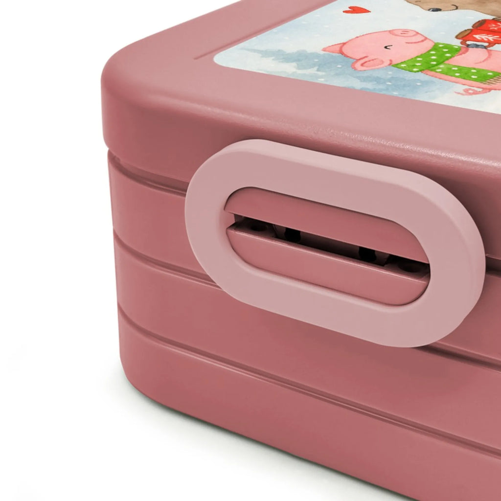 MEPAL Bentobox Glühschwein Sause Design Bentobox, Lunchbox, Brotdose, Winter, Weihnachten, Weihnachtsdeko, Nikolaus, Advent, Heiligabend, Wintermotiv, Weihnachtszeit, Prost, Alles Gute, Bär, Schwein