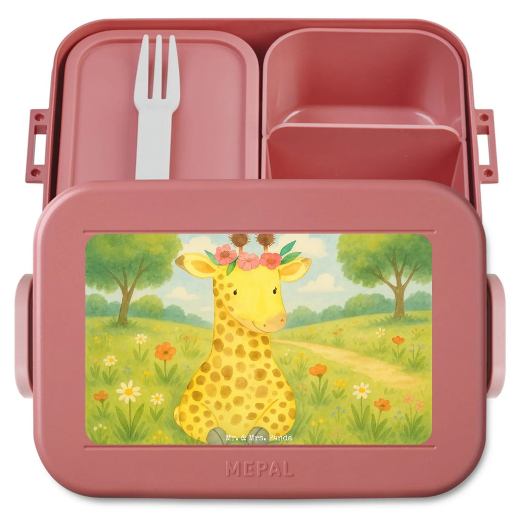 MEPAL Bentobox Giraffe Blumenkranz Design Lunchbox, Bentobox, Brotdose, Afrika, Wildtiere, Selbstliebe, Blumenkranz, Abenteurer, Giraffe, Freundin