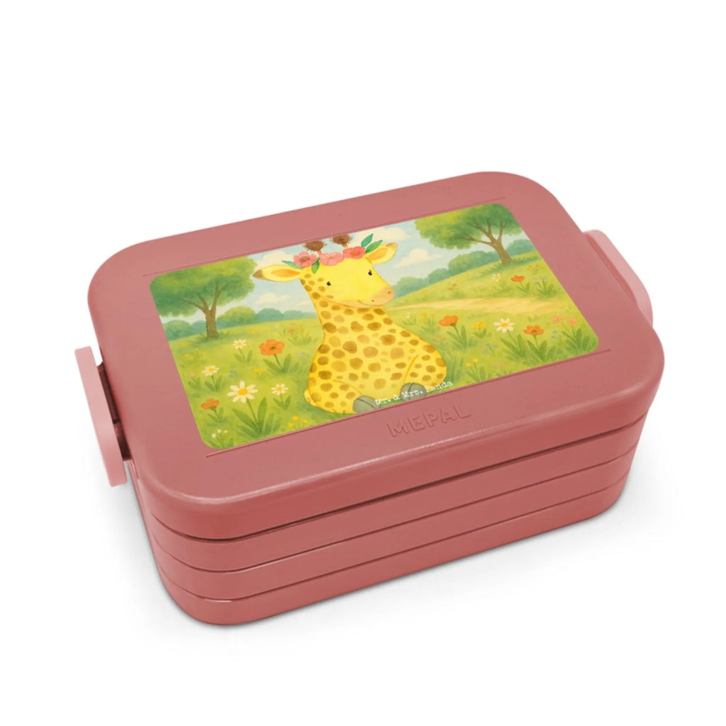 MEPAL Bentobox Giraffe Blumenkranz Design Lunchbox, Bentobox, Brotdose, Afrika, Wildtiere, Selbstliebe, Blumenkranz, Abenteurer, Giraffe, Freundin