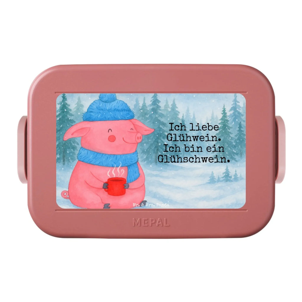 MEPAL Bentobox Schwein Glühwein Design Bentobox, Brotdose, Lunchbox, Winter, Weihnachten, Weihnachtsdeko, Nikolaus, Advent, Heiligabend, Wintermotiv, Weihnachtsmarkt, Glühschwein, Punsch, Glühwein