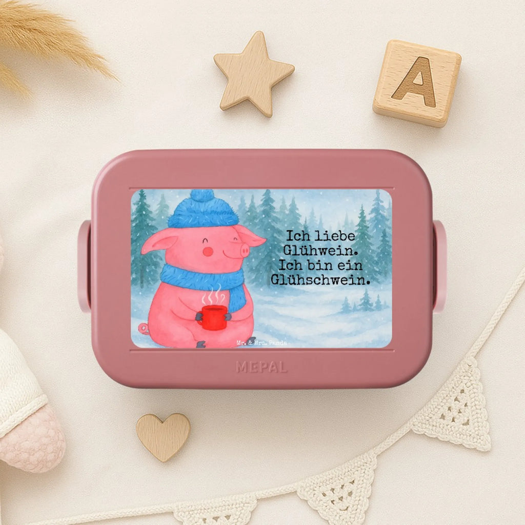 MEPAL Bentobox Schwein Glühwein Design Bentobox, Brotdose, Lunchbox, Winter, Weihnachten, Weihnachtsdeko, Nikolaus, Advent, Heiligabend, Wintermotiv, Weihnachtsmarkt, Glühschwein, Punsch, Glühwein