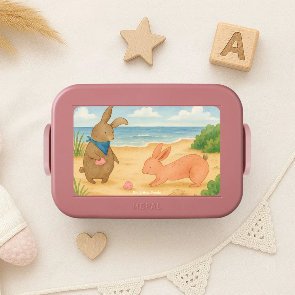 MEPAL Bentobox Hasen Muschel Design Brotdose, Bentobox, Lunchbox, Familie, Vatertag, Muttertag, Bruder, Schwester, Mama, Papa, Oma, Opa, Meer, best friends, Muscheln, Muscheln sammeln, Freundin, beste Freundin, BFF, Hasen, Freundinnen