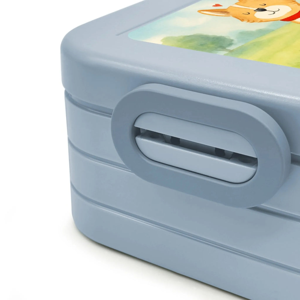 MEPAL Bentobox Hund Glück Design Brotdose, Bentobox, Lunchbox, Hund, Hundemotiv, Haustier, Hunderasse, Tierliebhaber, Hundebesitzer, Sprüche, Spruch, Liebe, Hundeliebe, Corgie, Hundemama