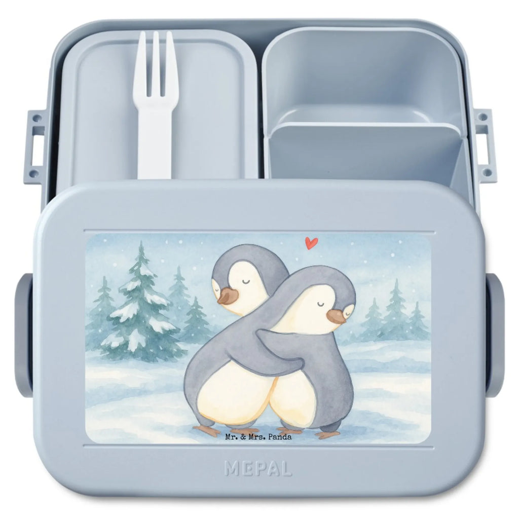MEPAL Bentobox Pinguine Kuscheln Design Bentobox, Brotdose, Lunchbox, Liebe, Partner, Freund, Freundin, Ehemann, Ehefrau, Heiraten, Verlobung, Heiratsantrag, Liebesgeschenk, Jahrestag, Hocheitstag, Geschenk für Freundin, für Männer, Valentinstag, Liebesbeweis, für Ehemann, Hochzeitstag, Geschenk für Frauen, Mitbringsel, Geschenk für Partner