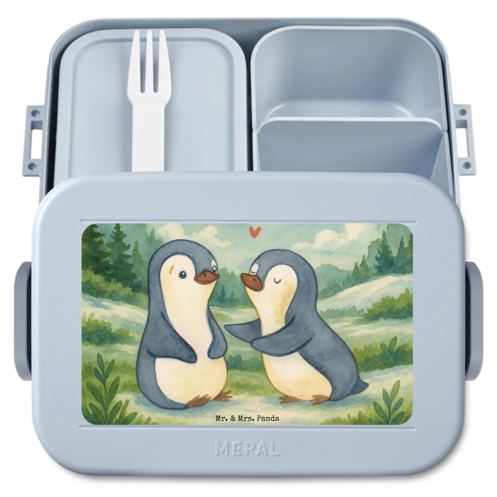 MEPAL Bentobox Pinguine trösten Design Lunchbox, Bentobox, Brotdose, Liebe, Partner, Freund, Freundin, Ehemann, Ehefrau, Heiraten, Verlobung, Heiratsantrag, Liebesgeschenk, Jahrestag, Hocheitstag, Geschenk für Frauen, Mitbringsel, Hochzeitstag, Liebesbeweis, Geschenk für Freundin, Valentinstag, Geschenk für Partner, für Ehemann, für Männer