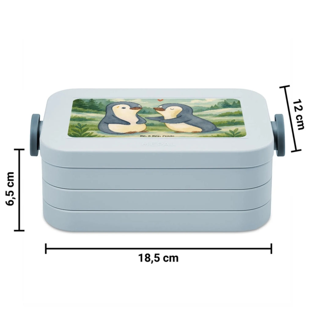 MEPAL Bentobox Pinguine trösten Design Lunchbox, Bentobox, Brotdose, Liebe, Partner, Freund, Freundin, Ehemann, Ehefrau, Heiraten, Verlobung, Heiratsantrag, Liebesgeschenk, Jahrestag, Hocheitstag, Geschenk für Frauen, Mitbringsel, Hochzeitstag, Liebesbeweis, Geschenk für Freundin, Valentinstag, Geschenk für Partner, für Ehemann, für Männer