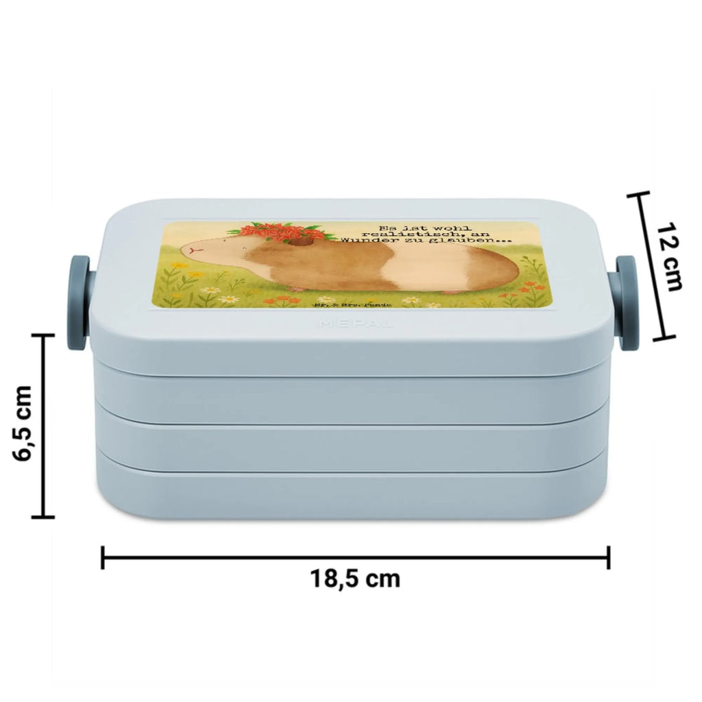 MEPAL Bentobox Meerschweinchen Weisheit Design Bentobox, Brotdose, Lunchbox, Tiermotive, Gute Laune, lustige Sprüche, Tiere, Meerie, Realität, Meeries, Motivation, Wunder, Meerschweinchen, Weisheit, Blumenkind, Wunderland, Spruch
