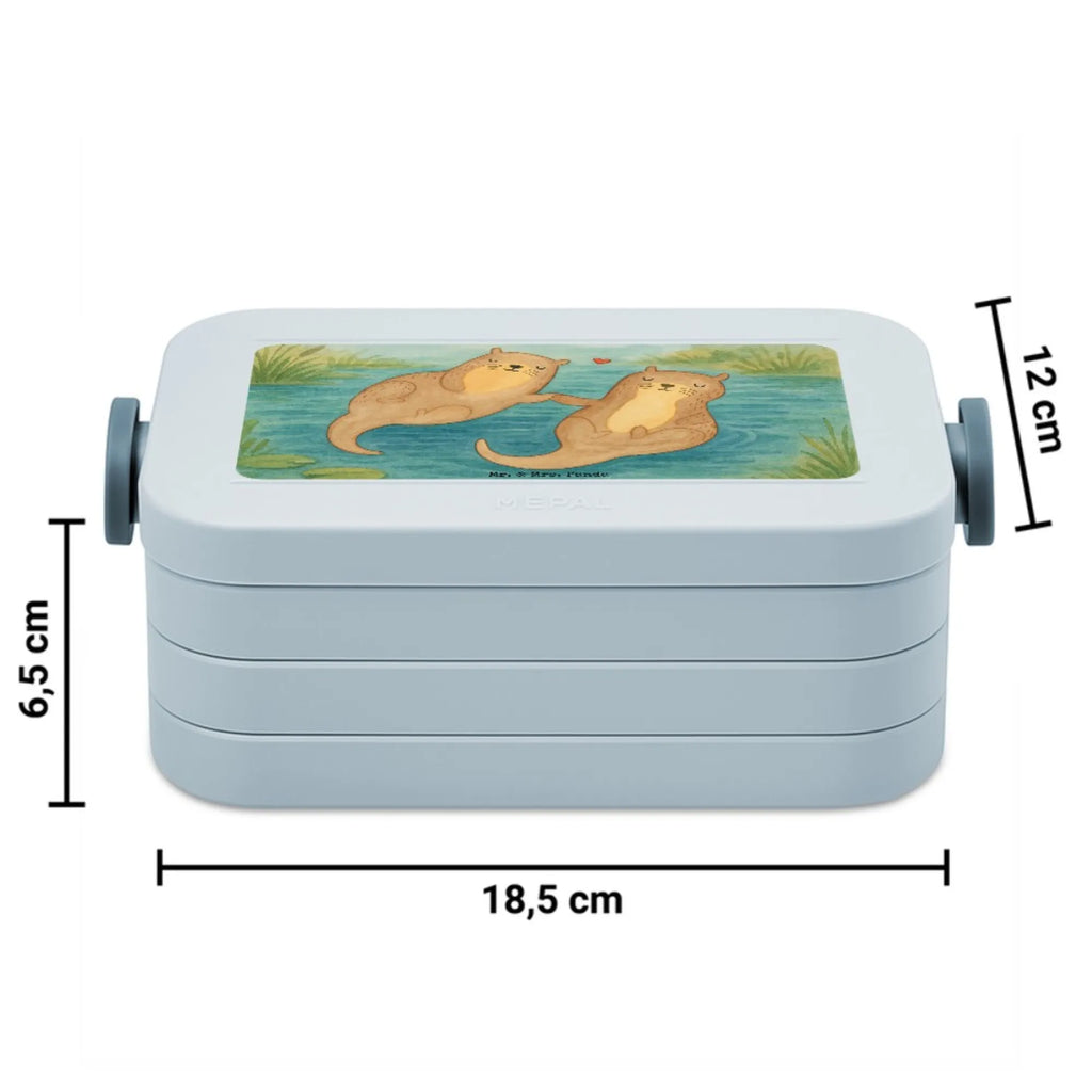 MEPAL Bentobox Otter Hände halten Design Brotdose, Lunchbox, Bentobox, Otter, Fischotter, Seeotter, Otter Seeotter See Otter