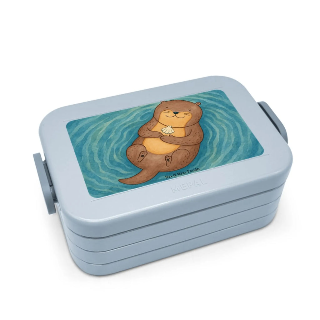MEPAL Bentobox Otter Muschel Design Bentobox, Brotdose, Lunchbox, Otter, Fischotter, Seeotter, Otterliebe, Büro, Tagträumen, träumen, Motivation, grübeln