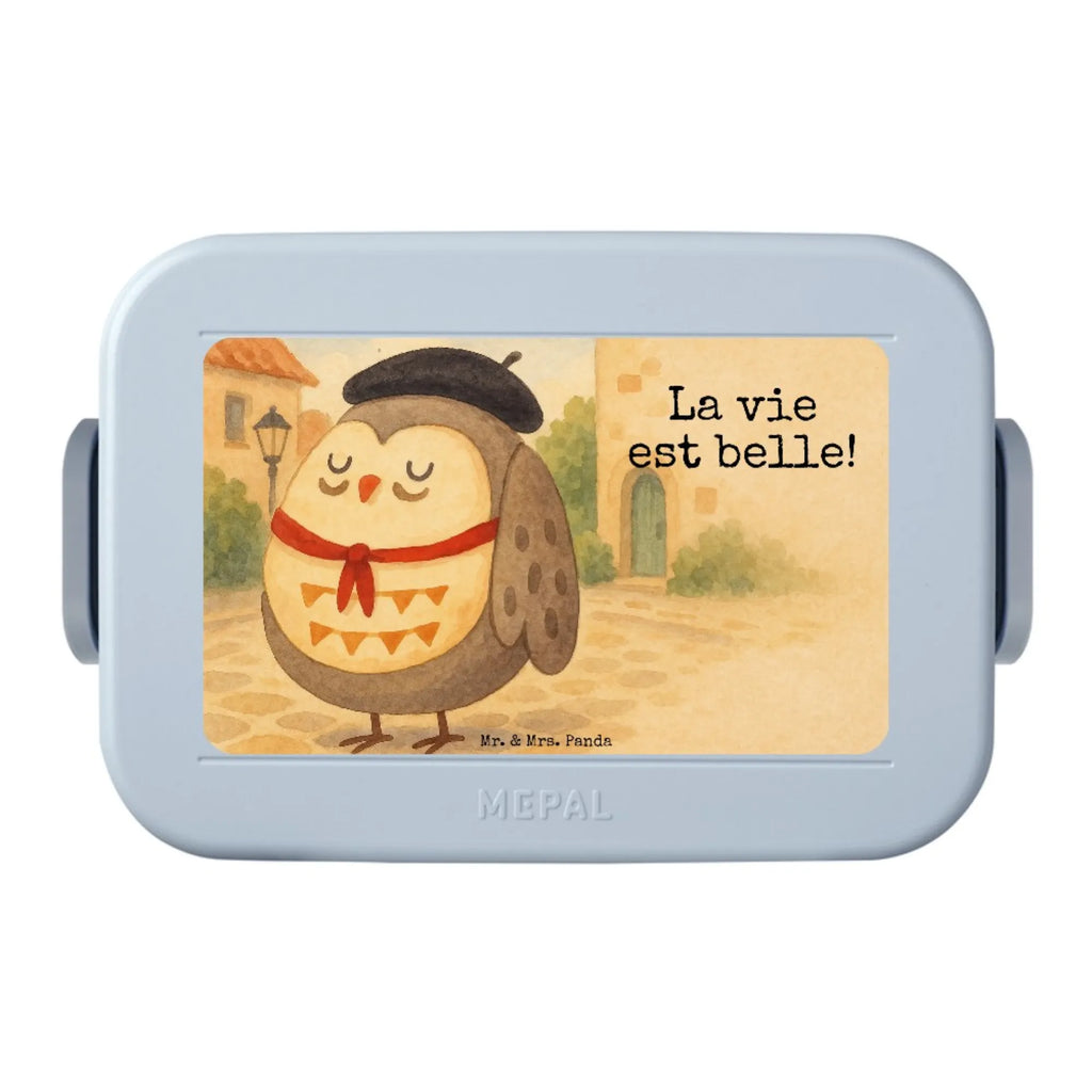 MEPAL Bentobox Eule Frankreich Design Lunchbox, Brotdose, Bentobox, Eule, das Leben ist schön, Owl, Spruch Französisch, hibou, Spruch schön, Frankreich, La vie est belle, Eulen, Eule Deko