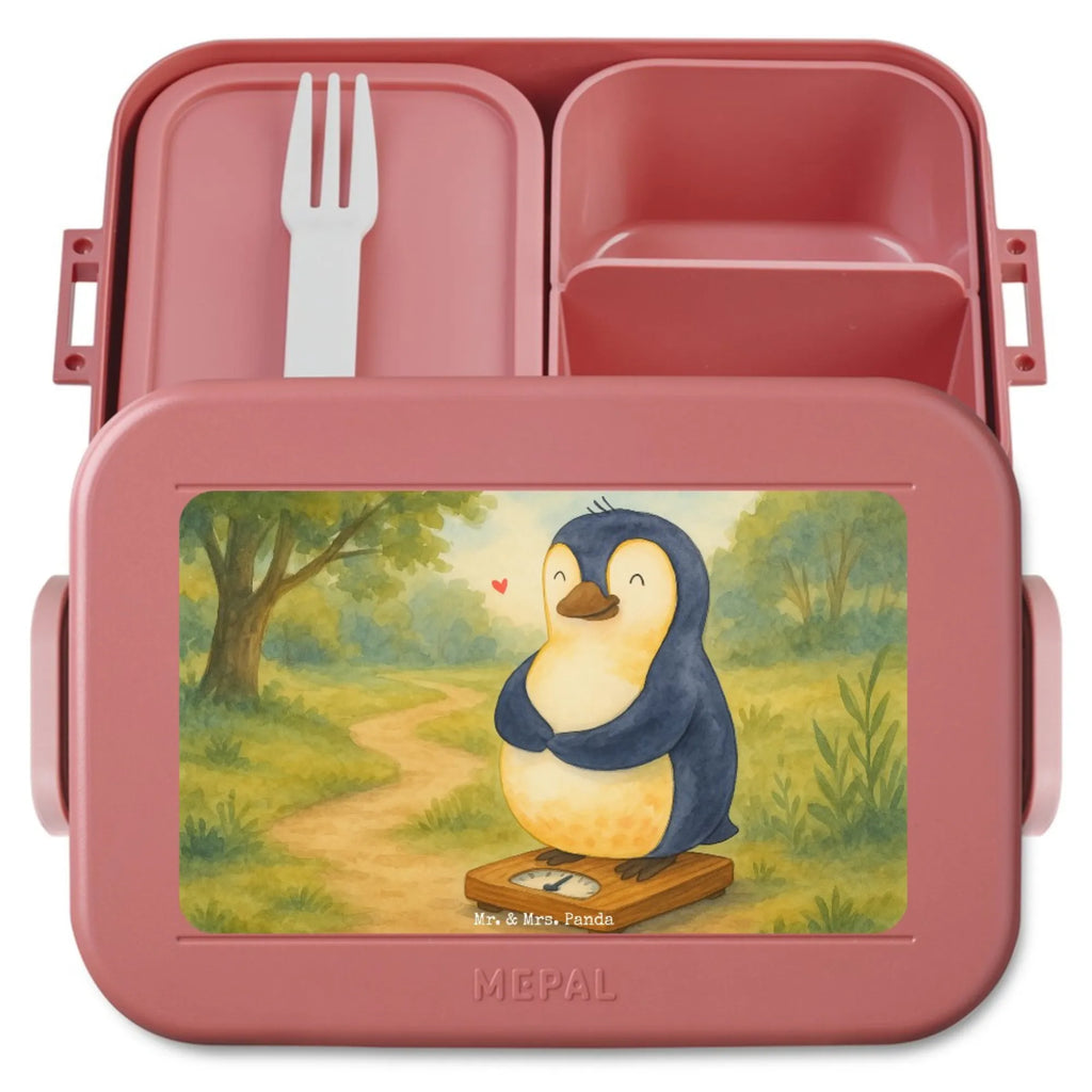 MEPAL Bentobox Pinguin Diät Design Lunchbox, Brotdose, Bentobox, Pinguin, Diät, Abnehmen, Körperliebe, Abspecken, Selbstrespekt, Motivation, Selbstliebe, Gewicht, Pinguine