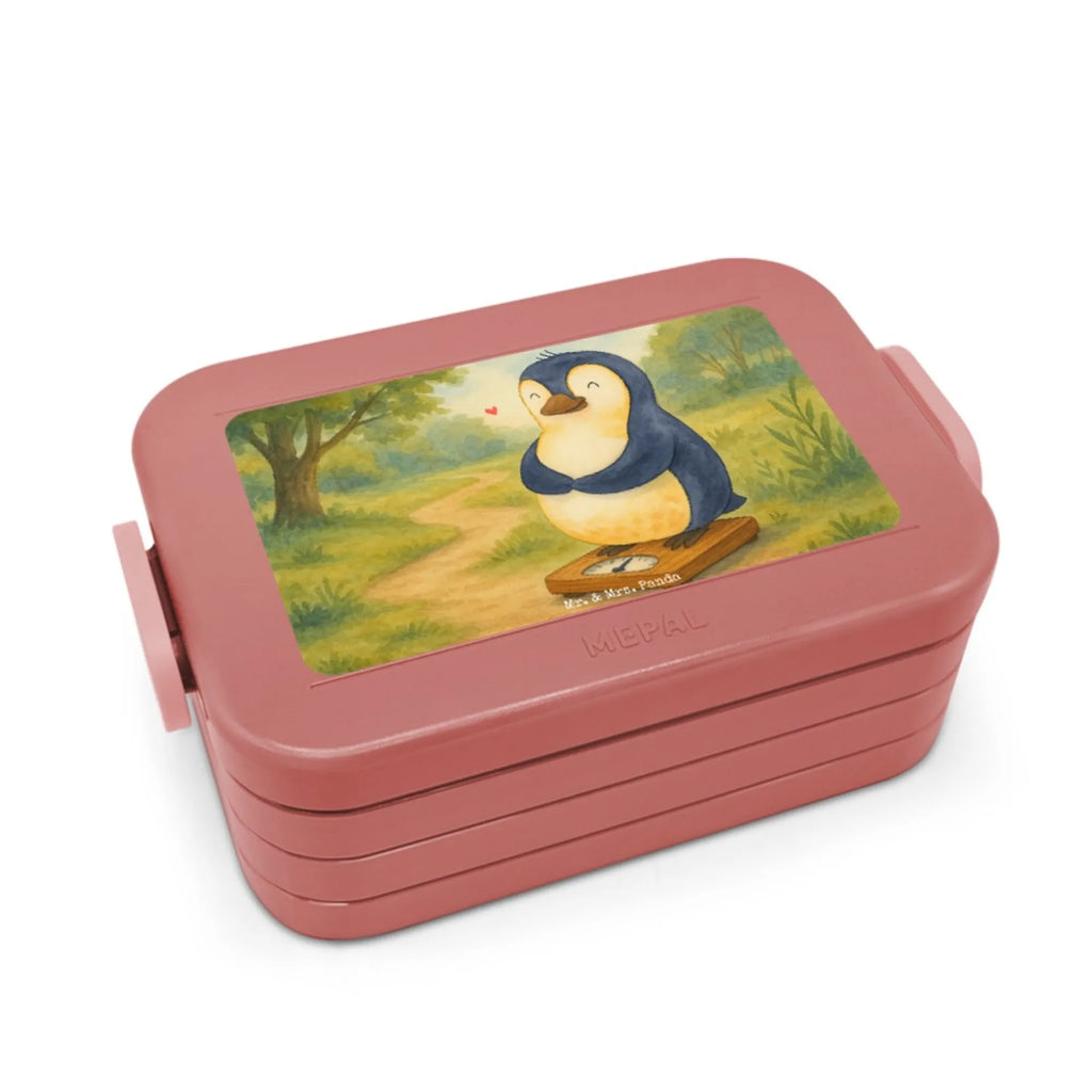 MEPAL Bentobox Pinguin Diät Design Lunchbox, Brotdose, Bentobox, Pinguin, Diät, Abnehmen, Körperliebe, Abspecken, Selbstrespekt, Motivation, Selbstliebe, Gewicht, Pinguine